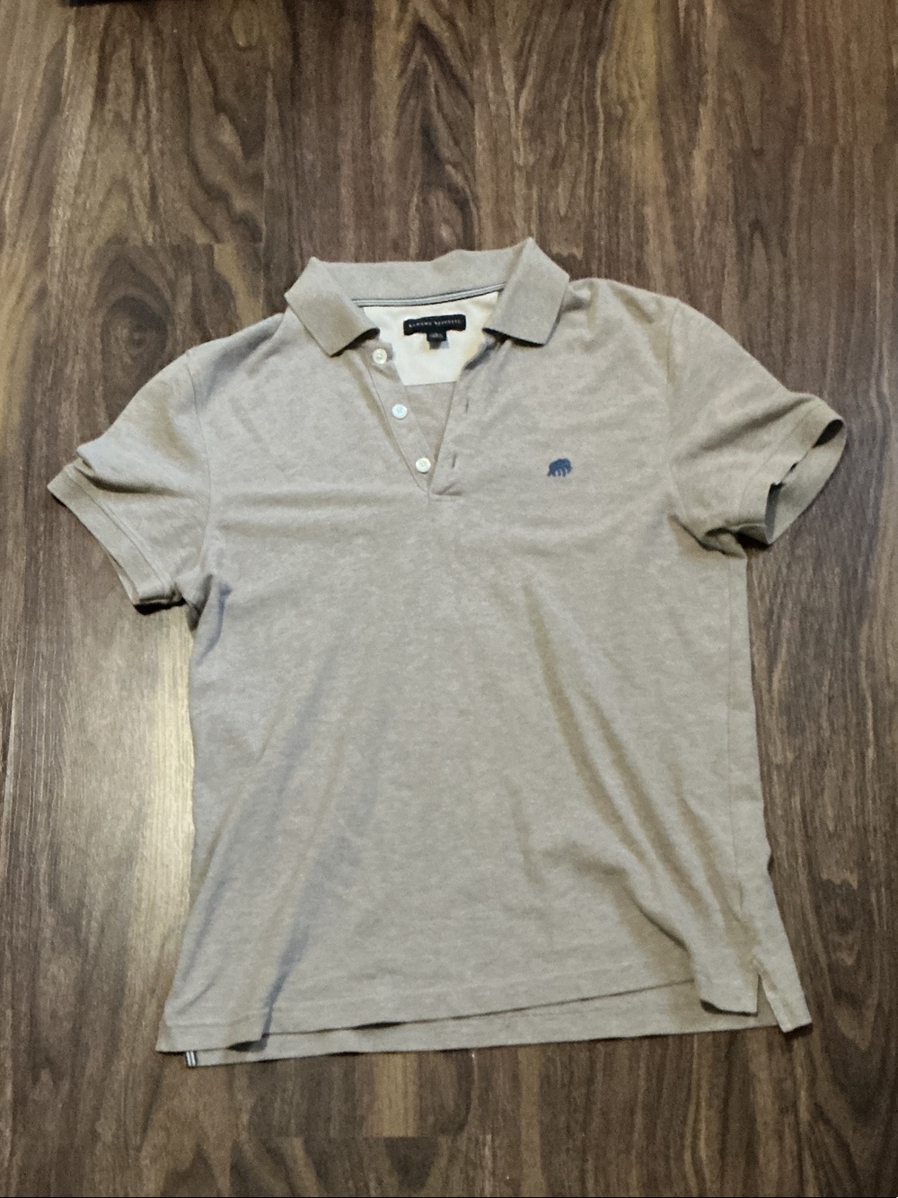 Banana Republic Men’s Light Beige Polo with Embroidered Logo